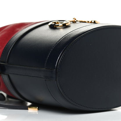 Gucci Azalea Sakai Be Green Calfskin Horsebit 1955 Drawstring Bucket Bag Blue New Cherry Red 10 of 14