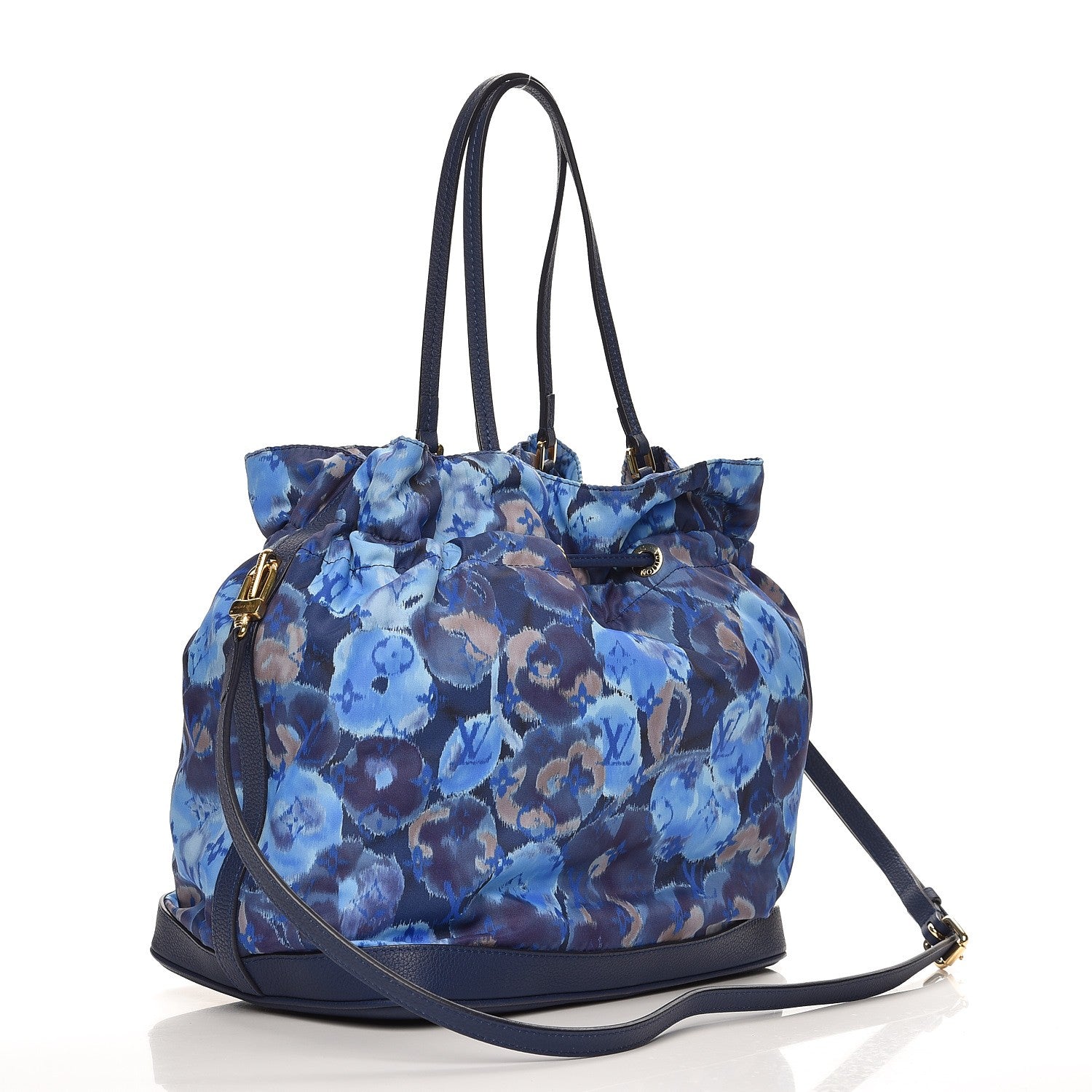 Louis Vuitton Nylon Monogram Ikat Noefull MM Grand Blue 4 of 8