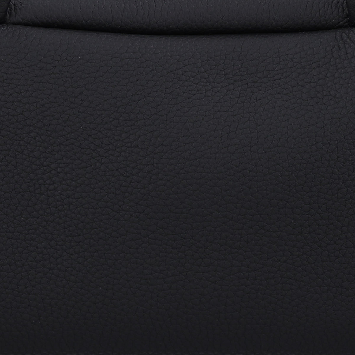 The Row Grained Calfskin Astra Shoulder Bag Black 7 of 9