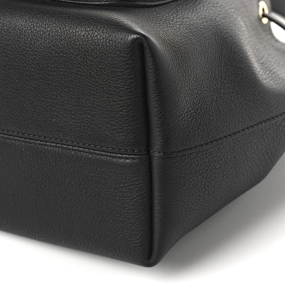 Louis Vuitton Calfskin Lockme Bucket MM Black 8 of 8