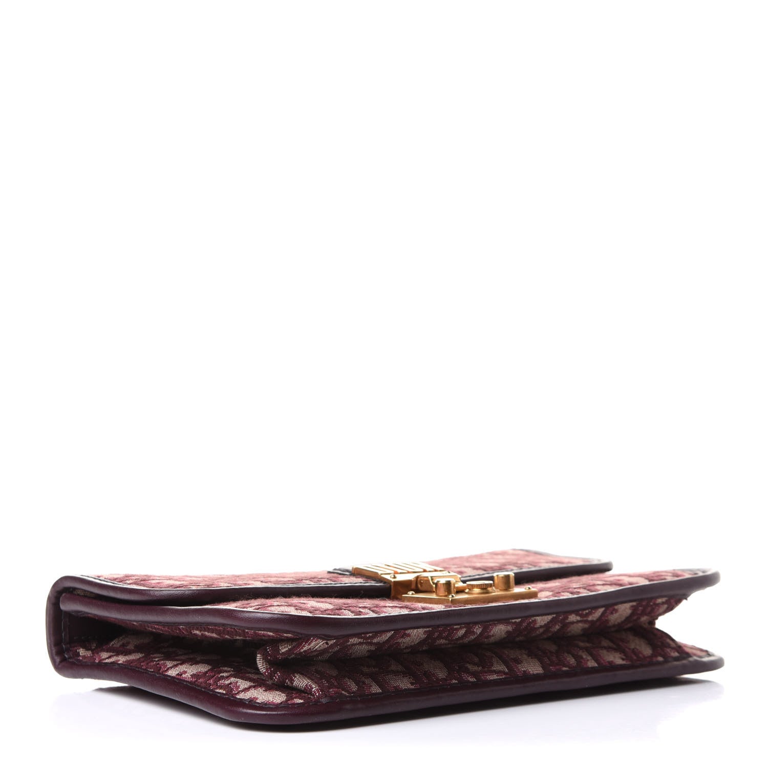 Christian Dior Oblique DiorAddict Flap Bag Burgundy 4 of 12