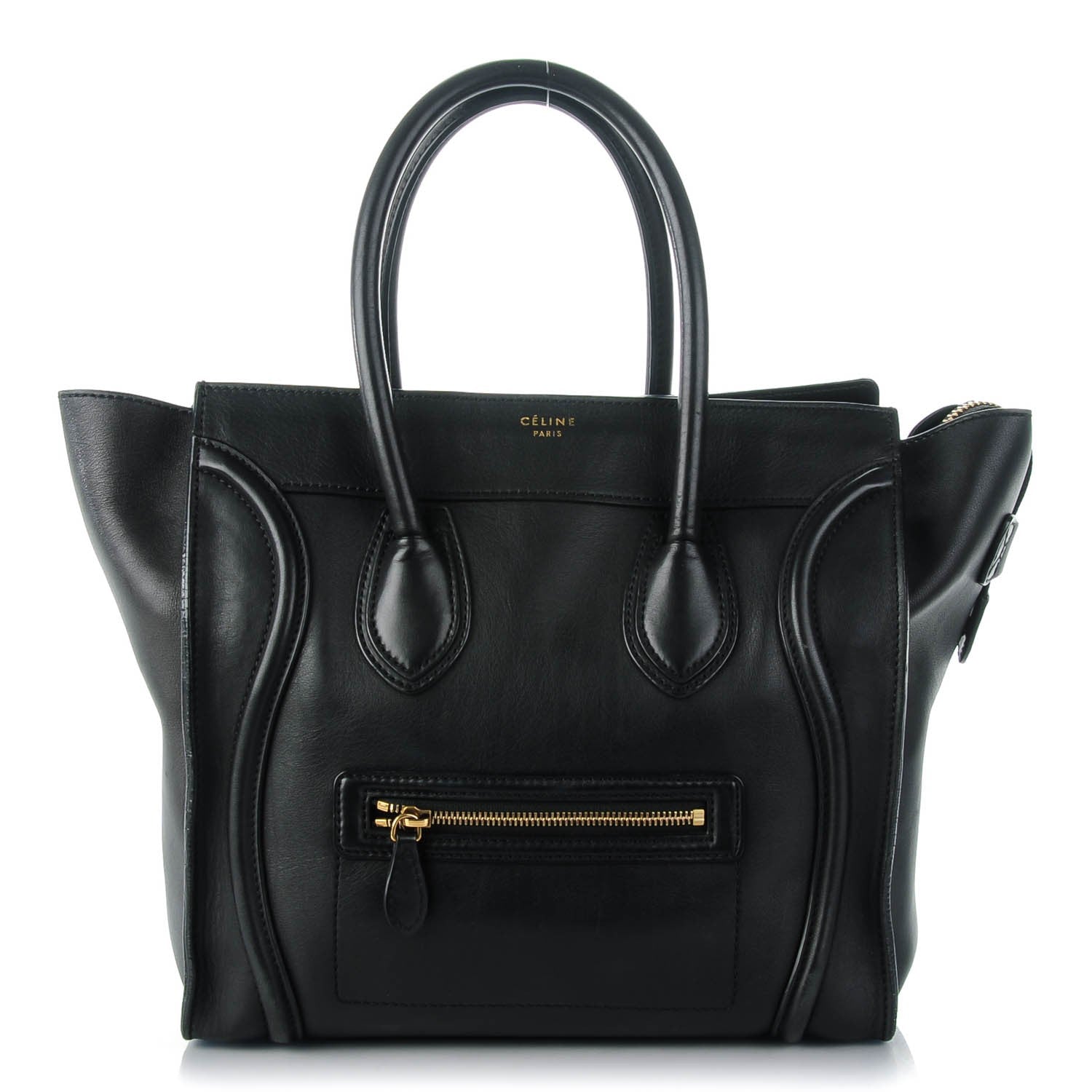 Celine Smooth Calfskin Mini Luggage Black 1 of 12