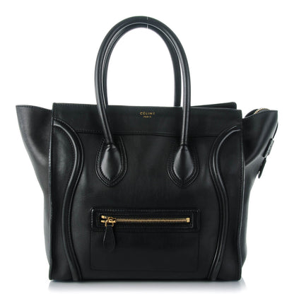 Celine Smooth Calfskin Mini Luggage Black 1 of 12
