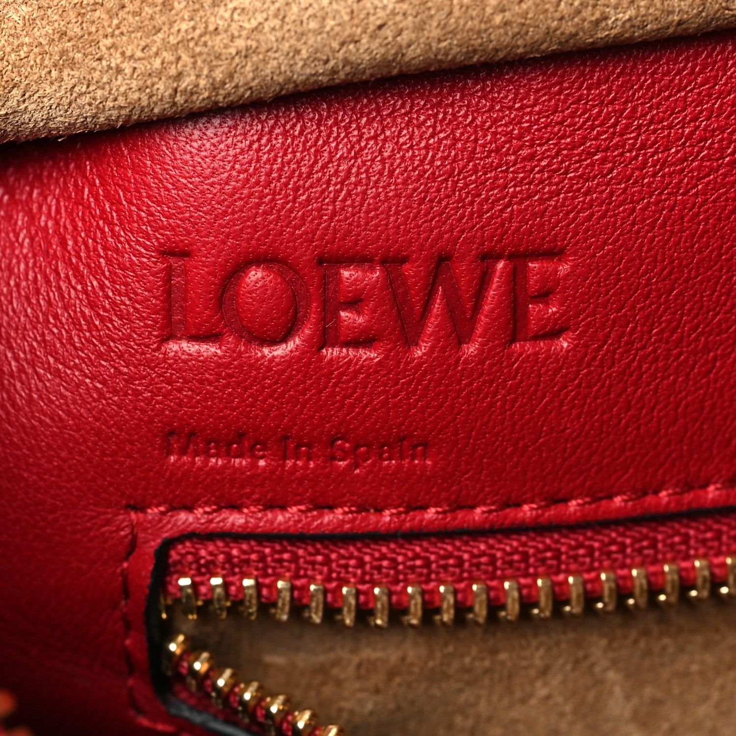 Loewe Calfskin Amazona Multiplication Bag Red 6 of 9