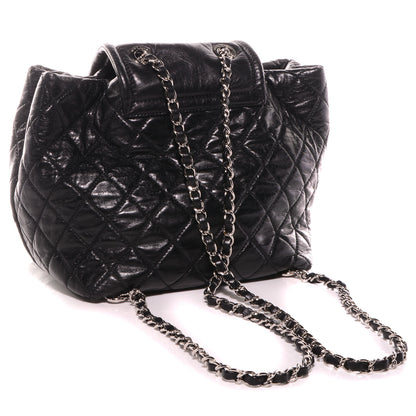 Chanel Glazed Calfskin Quilted Beijing Backpack Black 3 of 8