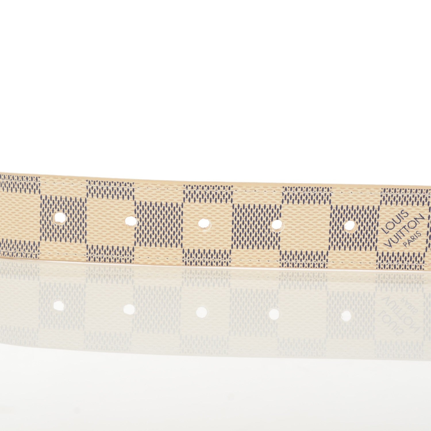 Louis Vuitton Damier Azur 30mm Tresor Belt 85 34 8 of 8