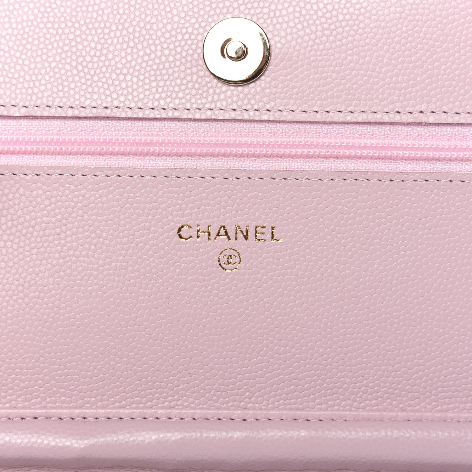 Chanel Caviar Quilted Coco Candy Wallet On Chain WOC Light Pink 8 of 12