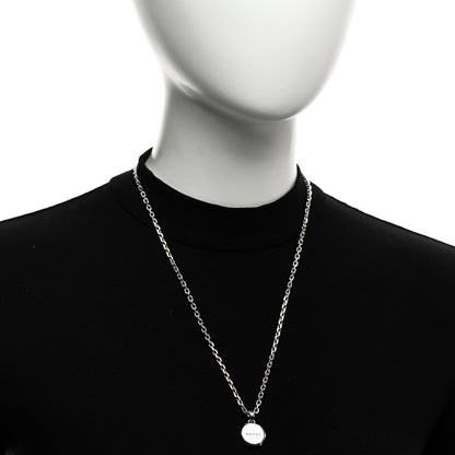 Gucci Sterling Silver Trademark Pendant Necklace 2 of 4
