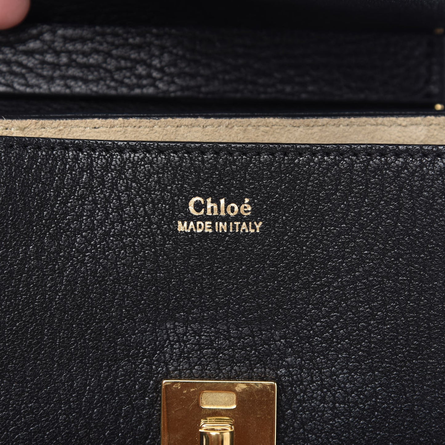 Grained Lambskin Mini Drew Shoulder Bag Black