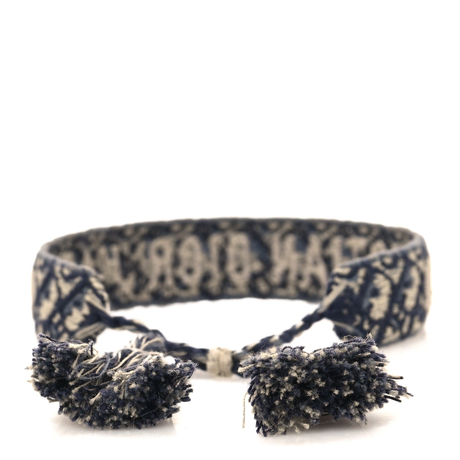 Christian Dior Woven Cotton J'Adior Friendship Bracelet Blue 3 of 4