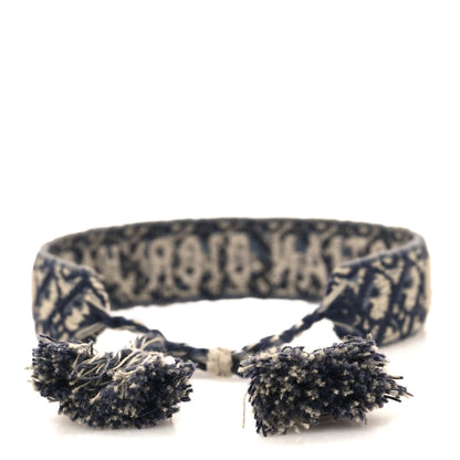Christian Dior Woven Cotton J'Adior Friendship Bracelet Blue 3 of 4