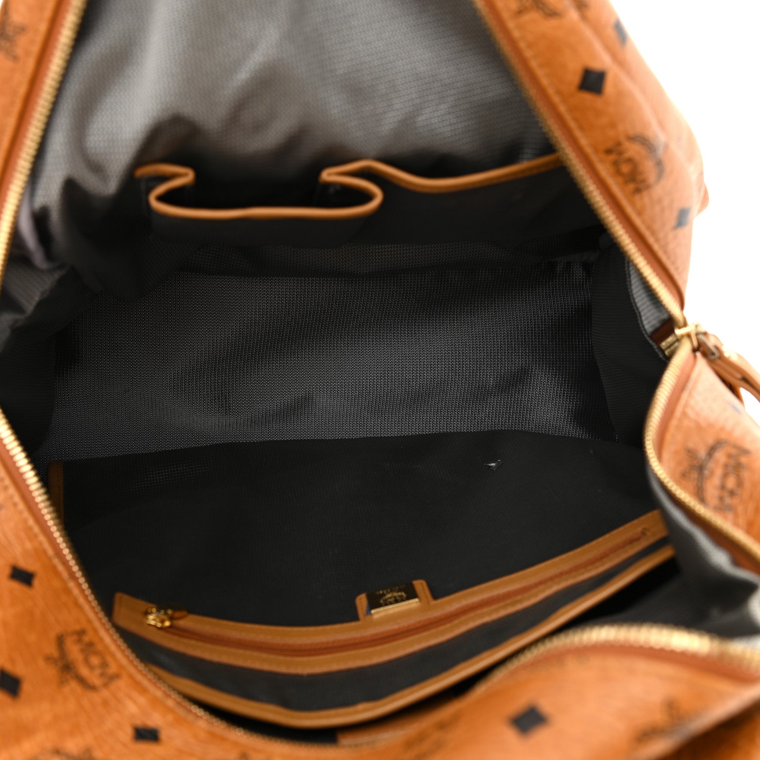 MCM Visetos Large Side Studs Stark Backpack Cognac 5 of 12