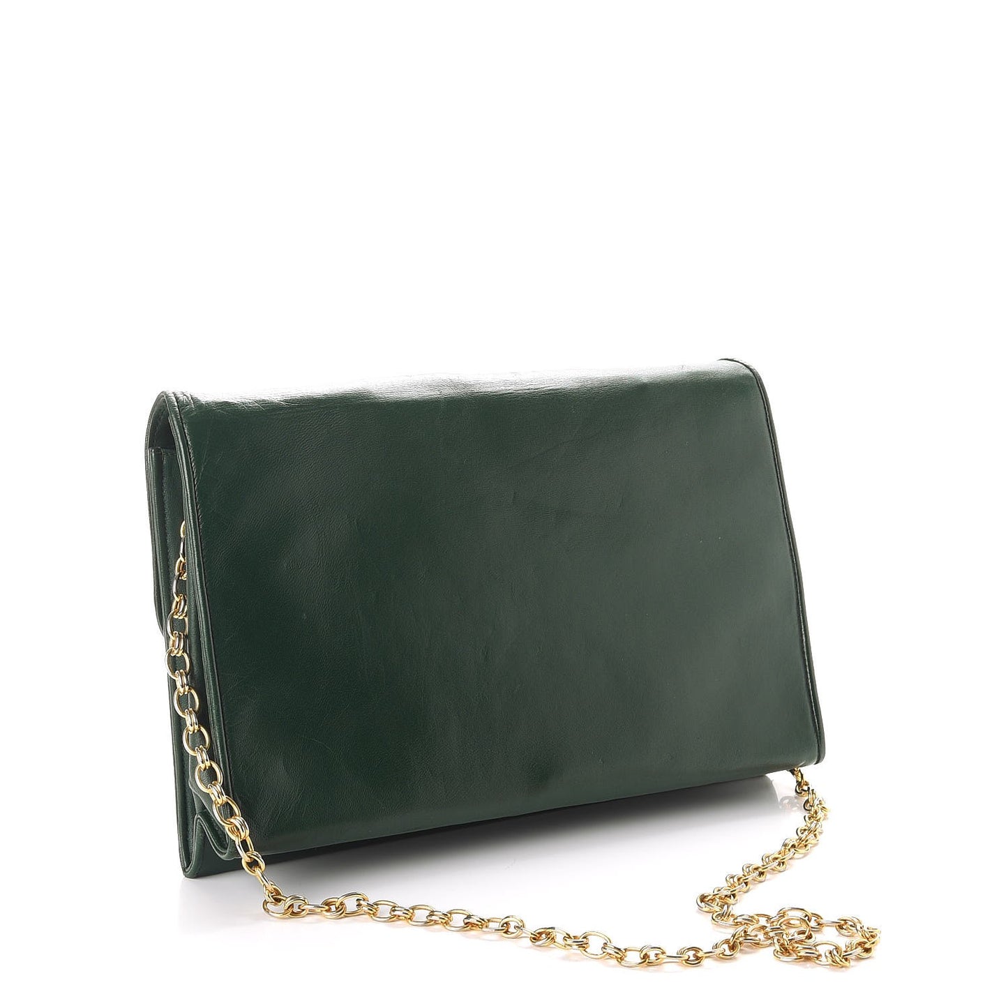 Lambskin CC Single Flap Green