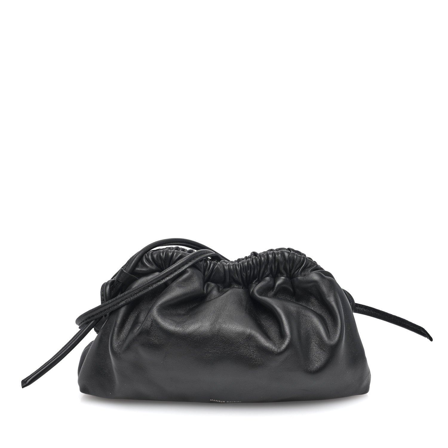 Mansur Gavriel Lambskin Mini Cloud Clutch Black Flamma 1 of 8