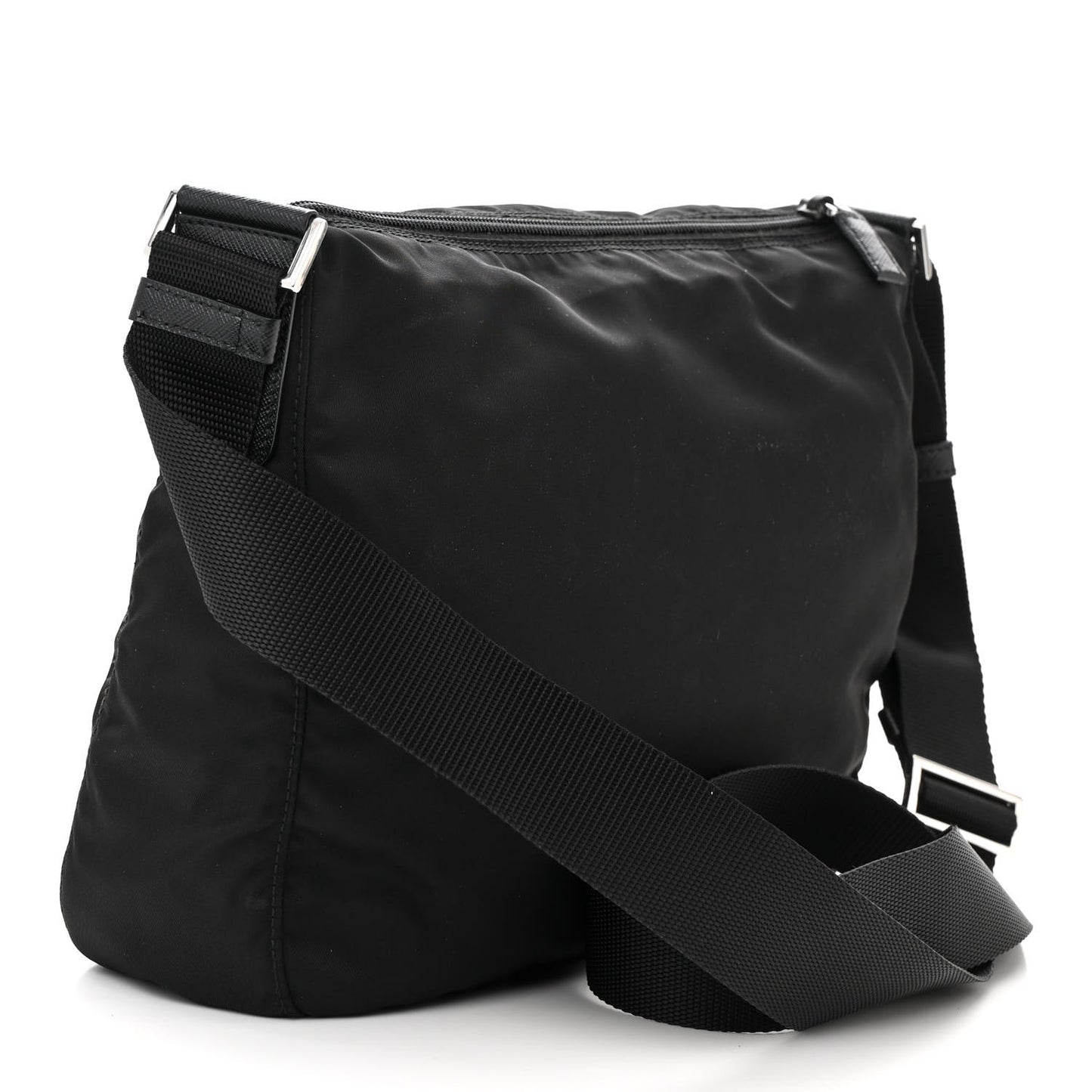 Tessuto Nylon Messenger Bag Black