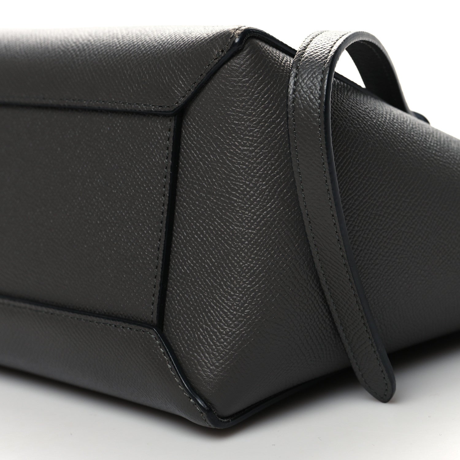 Celine Grained Calfskin Micro Belt Bag Grey 9 of 10