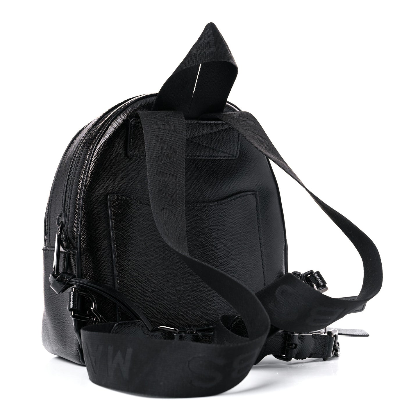 Saffiano Mini Snapshot Backpack Black