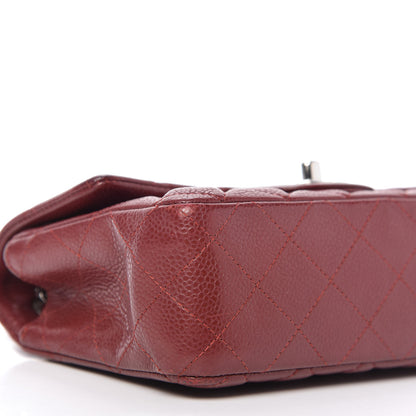 Chanel Caviar Quilted Mini Rectangular Flap Dark Red 6 of 10