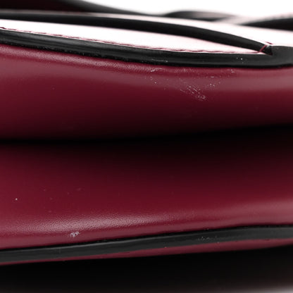 Christian Dior Supple Calfskin Mini Saddle Bag With Strap Purple 9 of 11