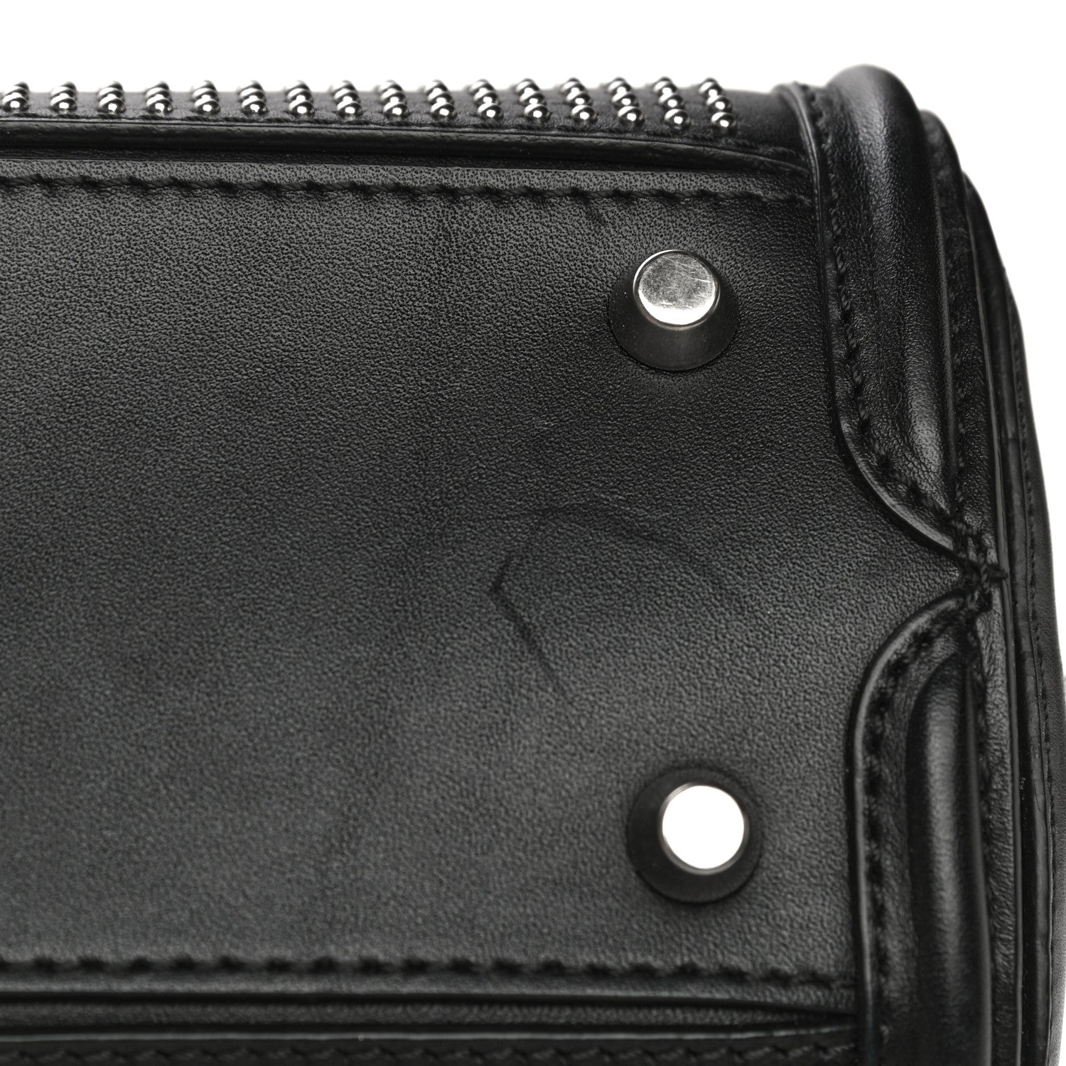 Alexander McQueen Calfskin Studded Mini Heroine Top Handle Bag Black 10 of 35