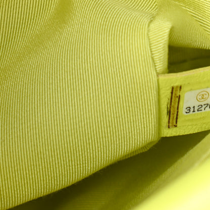 Chanel Shiny Lambskin Quilted Medium Chanel 19 Flap Neon Yellow 7 of 16