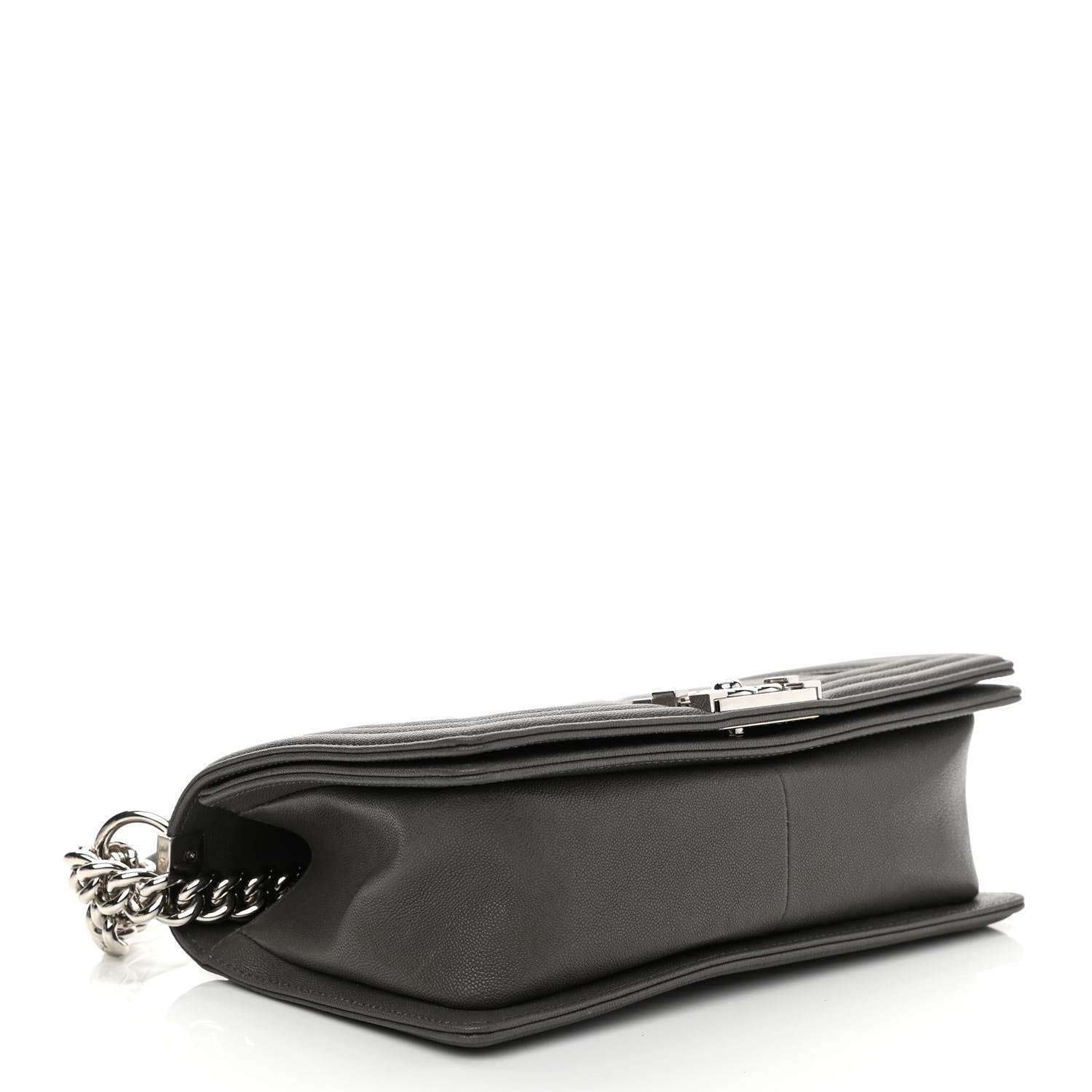 Chanel Caviar Quilted Medium Boy Flap Grey 4 of 9