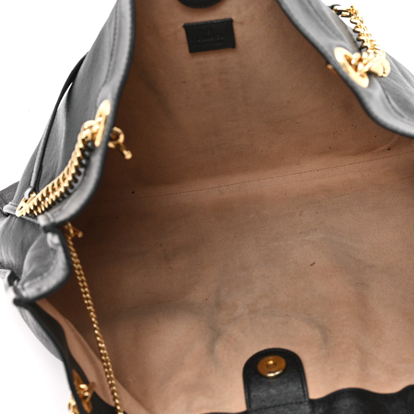 Calfskin Maxi Rajah Chain Tote Black