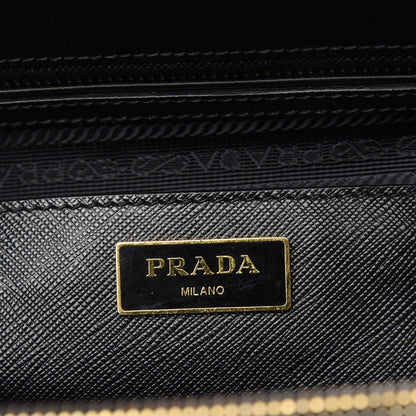 Prada Saffiano Medium Galleria Double Zip Tote Black 7 of 9