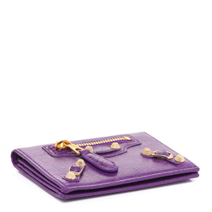 Balenciaga Agneau Giant 12 Gold Hardware Card Case Ultraviolet 4 of 8