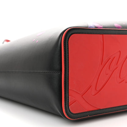 Christian Louboutin Calfskin In Love East West Cabata Tote Black Multicolor 10 of 15