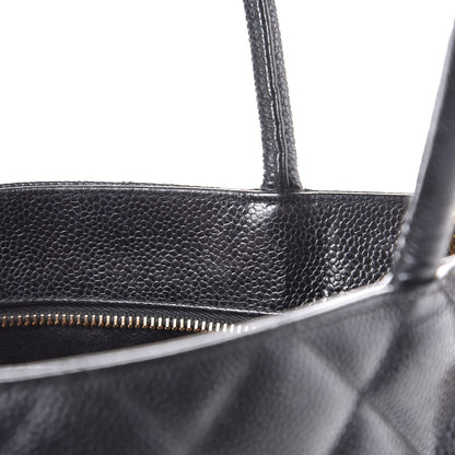 Chanel Caviar Quilted Medallion Tote Black 8 of 10