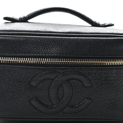 Chanel Caviar CC Vanity Cosmetic Case Black 8 of 15
