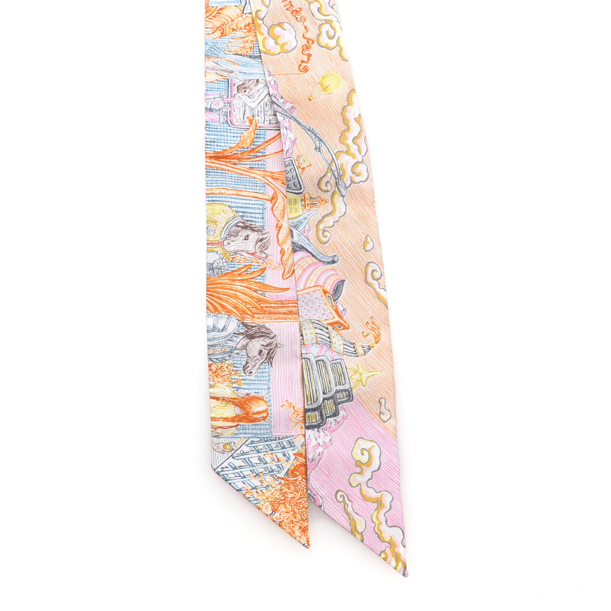Silk City Of Light Twilly Orange Petrole Vieux Rose