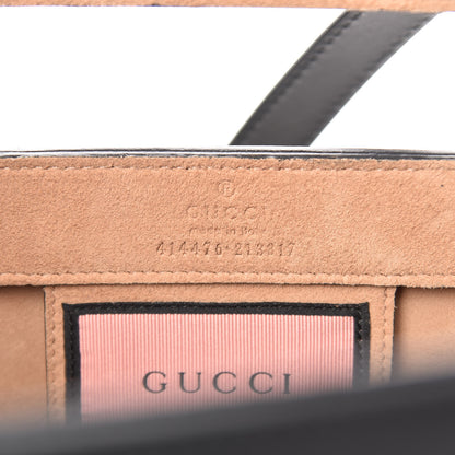 Gucci Calfskin GucciGhost Real Medium XL Tote Black Yellow 6 of 10