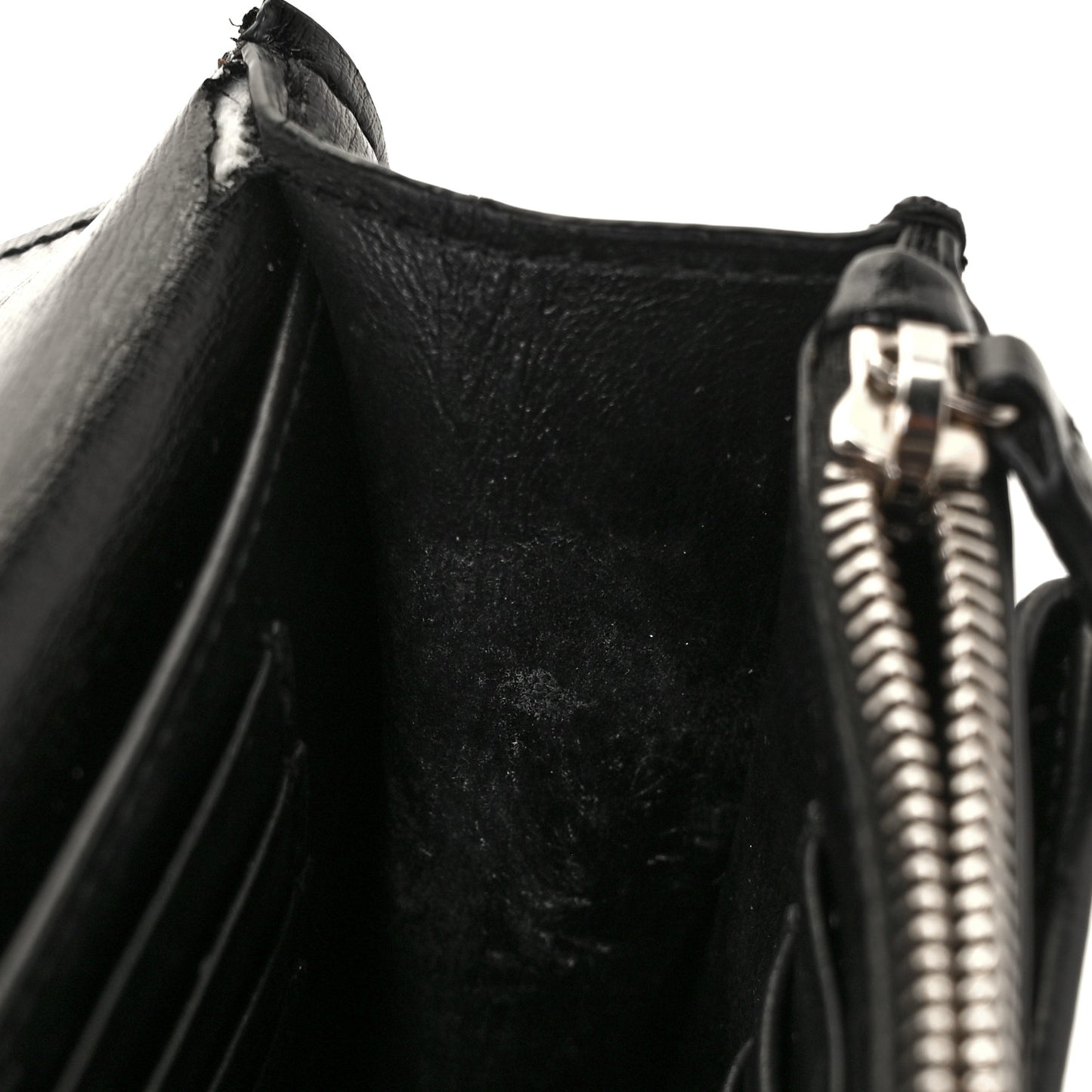 Calfskin Monogram Sunset Chain Wallet Black