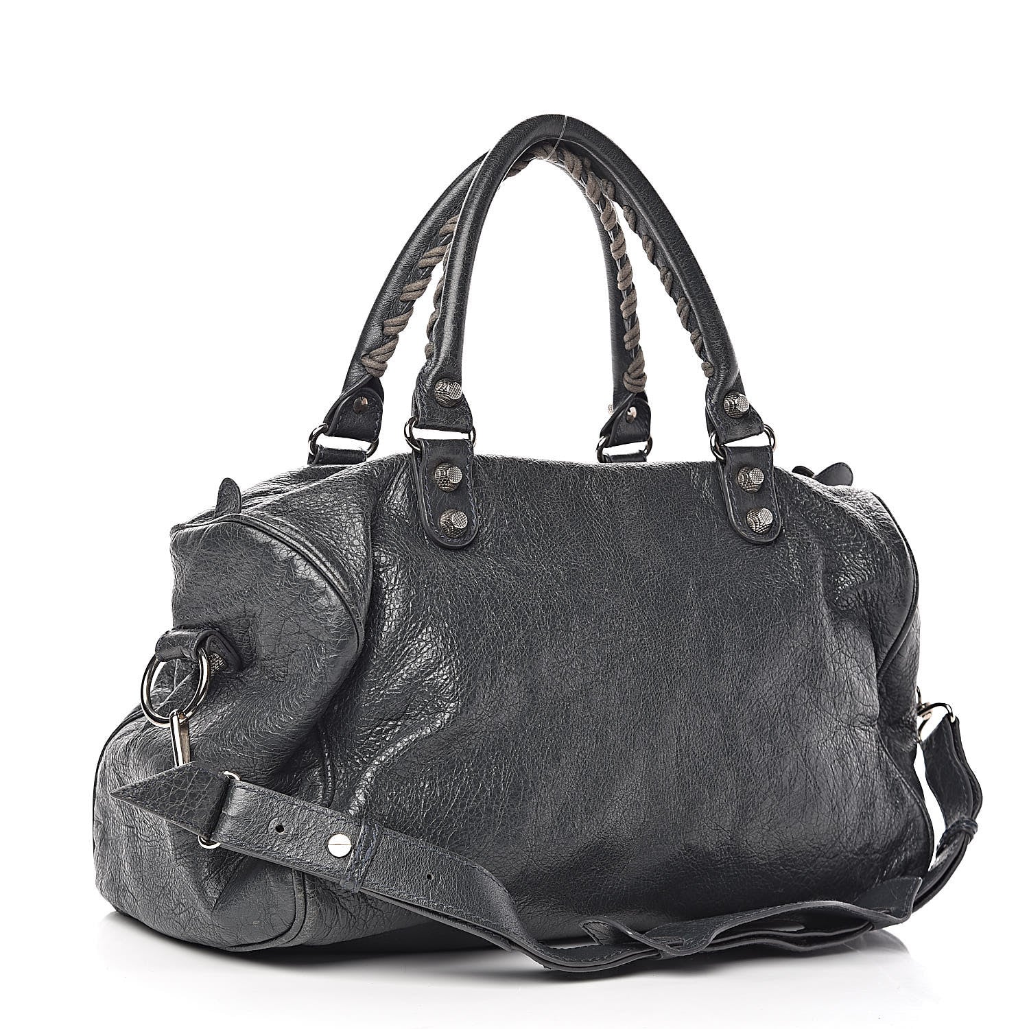 Balenciaga Agneau Giant 12 Silver Hardware Boston Anthracite 3 of 12