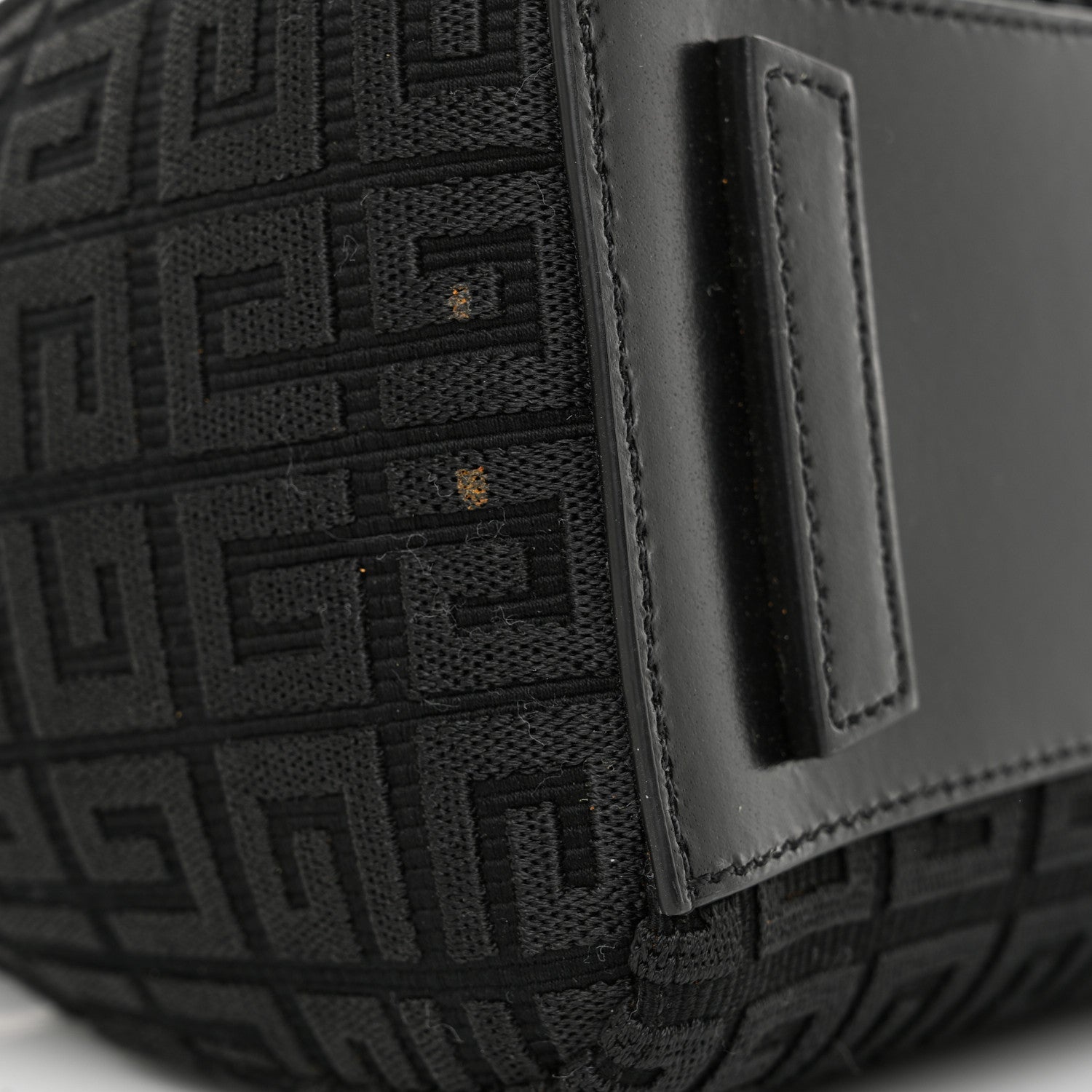 Givenchy Calfskin Jacquard Fabric 4G Mini Antigona Black 12 of 12