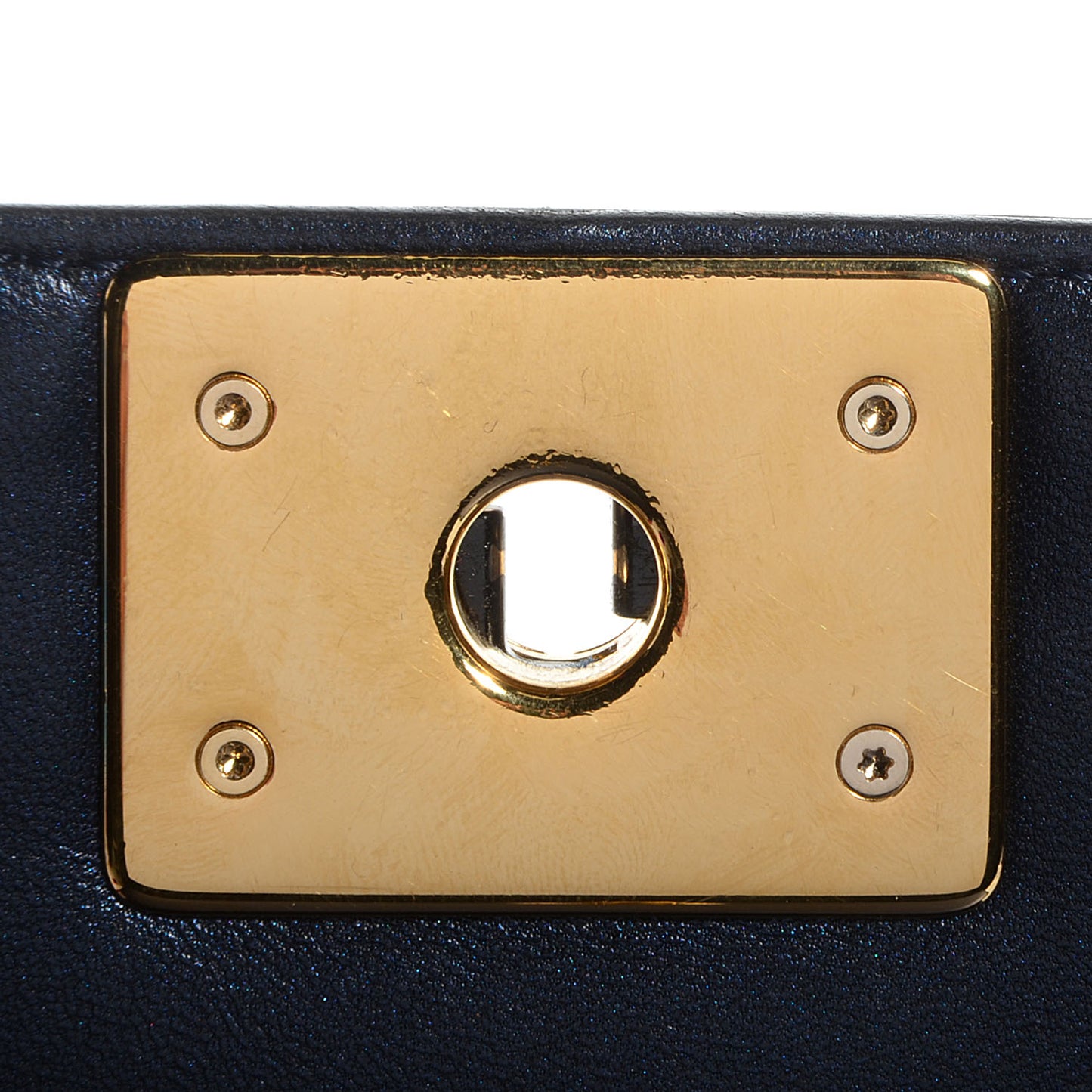 Lambskin Embossed Large Boy Cube Flap Navy Blue