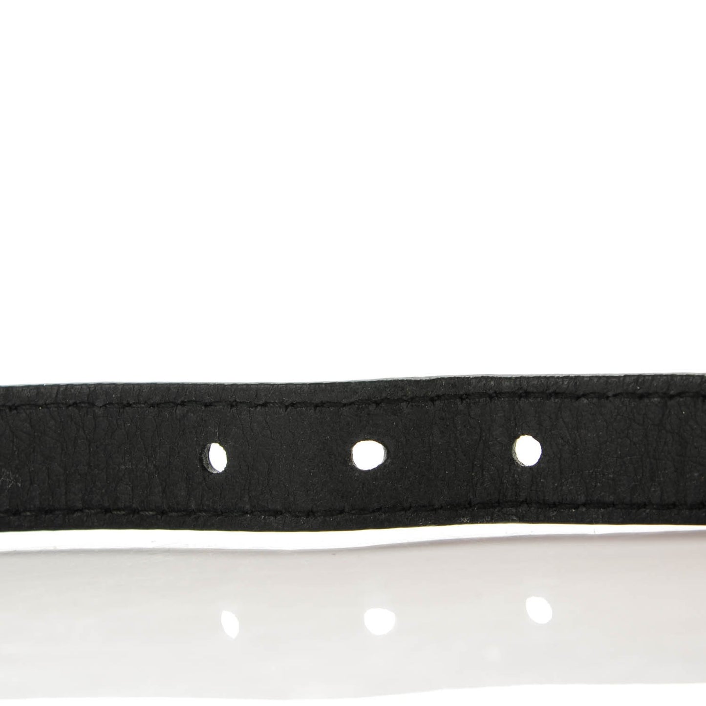 Agneau Giant 12 Rose Gold Hardware Triple Tour Bracelet S Black