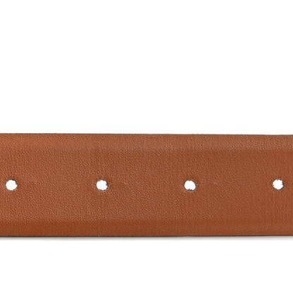 Valentino Garavani Glossy Calfskin VLogo Reversible 30mm Belt 85 34 Saddle Brown Black 8 of 10