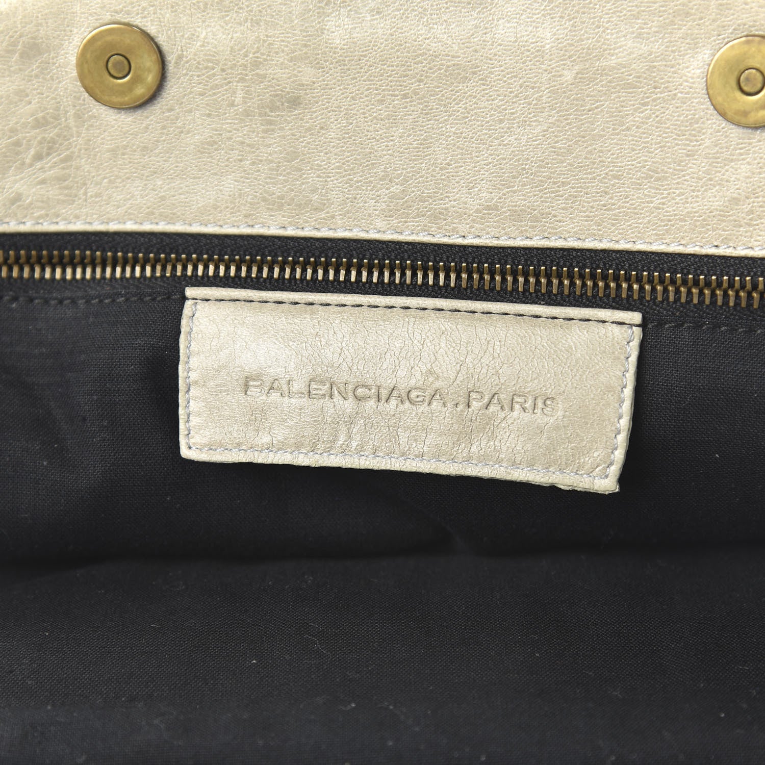 Balenciaga Chevre Classic Hardware Oval Clutch Praline 8 of 10