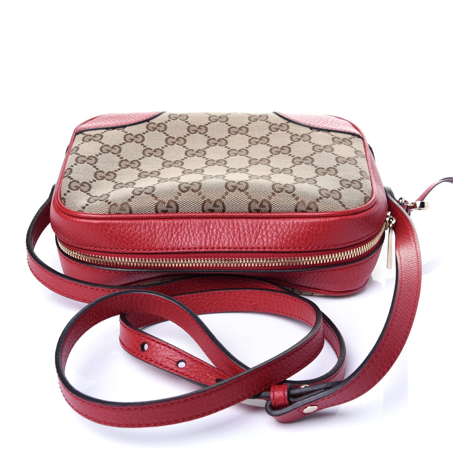Monogram Mini Bree Messenger Bag Red