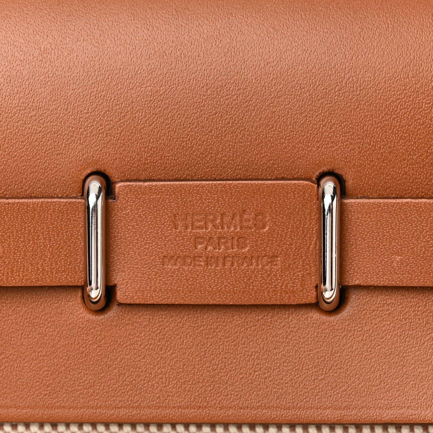 Hermes Military Toile Vache Hunter Herbag Zip Retourne 20 Ecru Beige Fauve 6 of 11