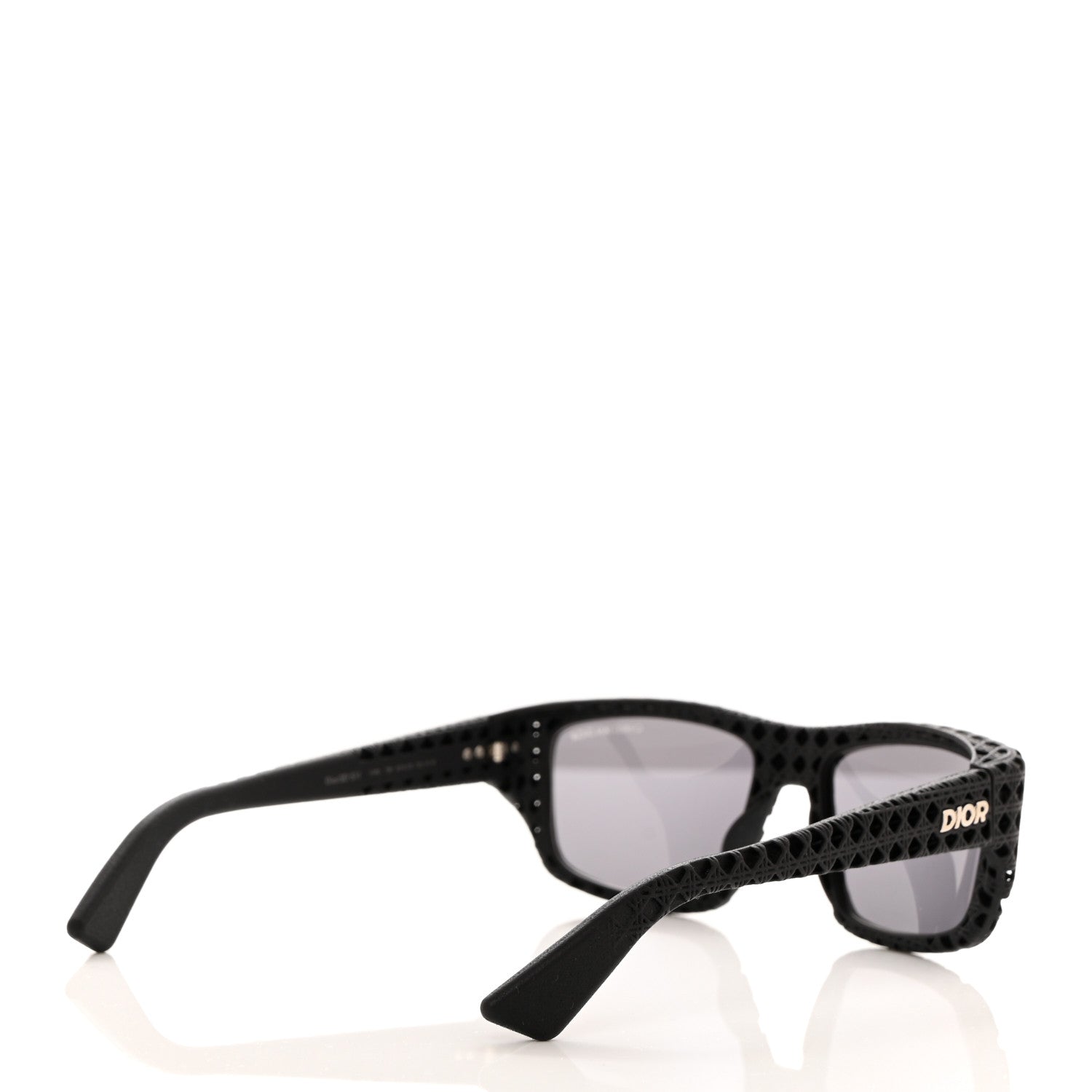 Christian Dior Acetate Cannage Rectangular Dior3D S1I Sunglasses Black 4 of 8