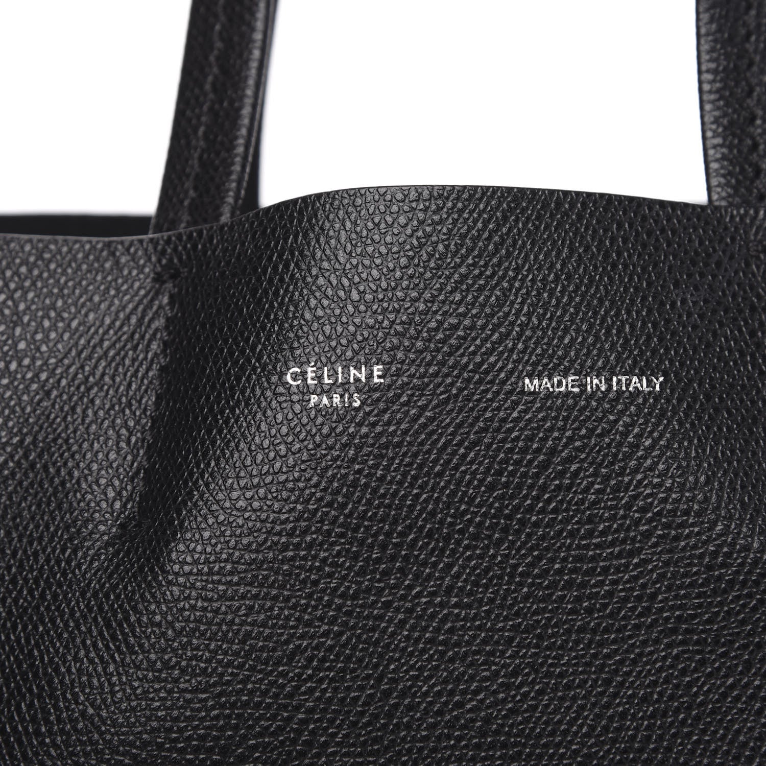 Celine Grained Calfskin Small Vertical Cabas Black 8 of 8