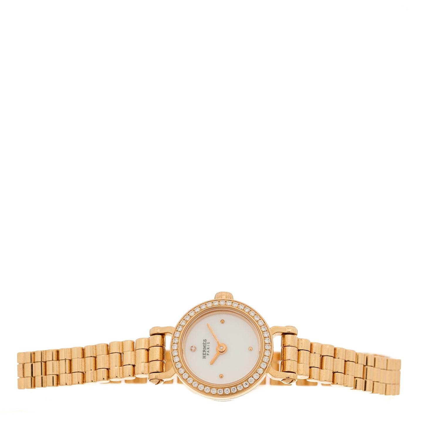 18K Rose Gold Diamond Bezel 16mm Faubourg Quartz Watch