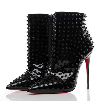 Christian Louboutin Patent Snakilta 120 Booties 39 Black 3 of 7