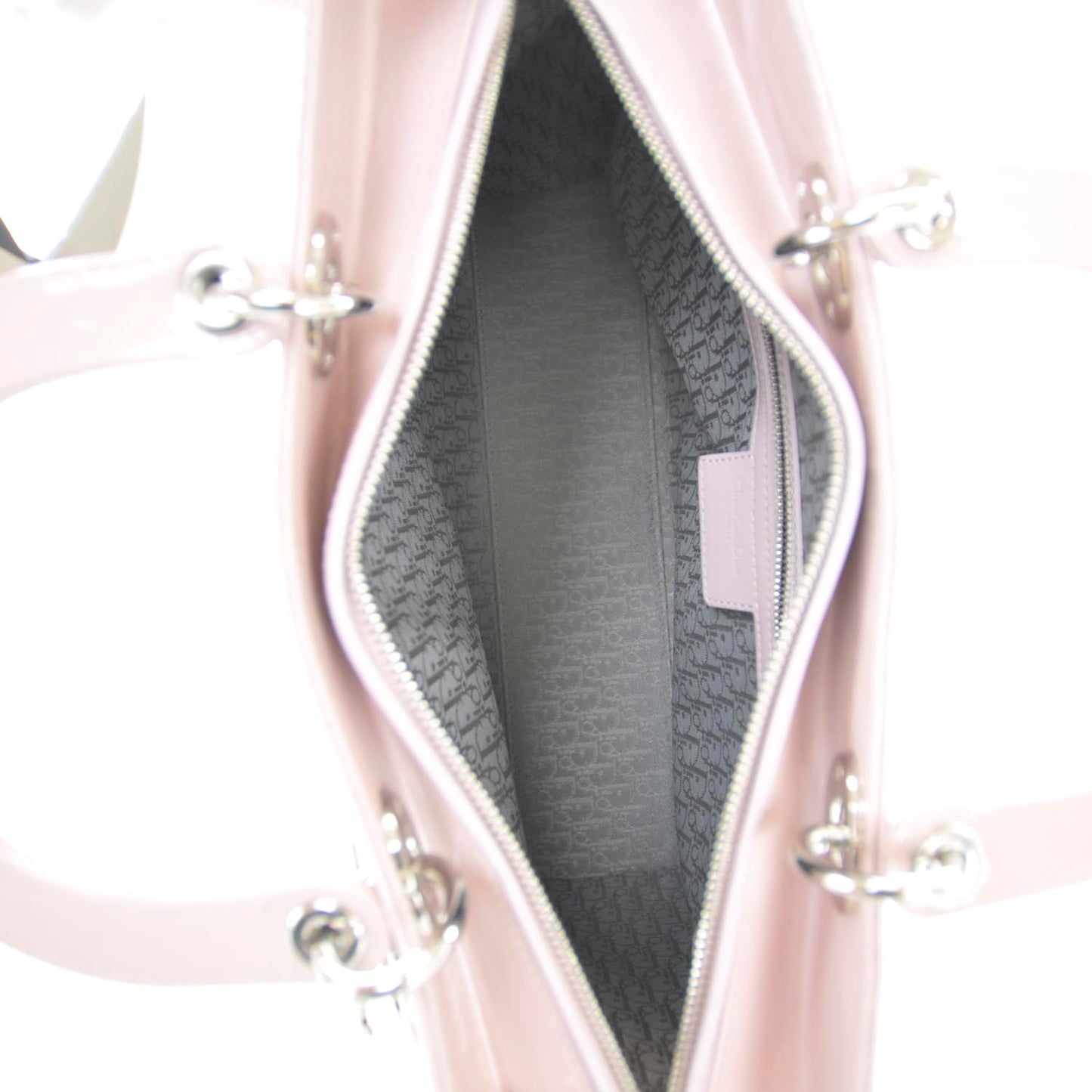 Patent Cannage Large Lady Dior Pink