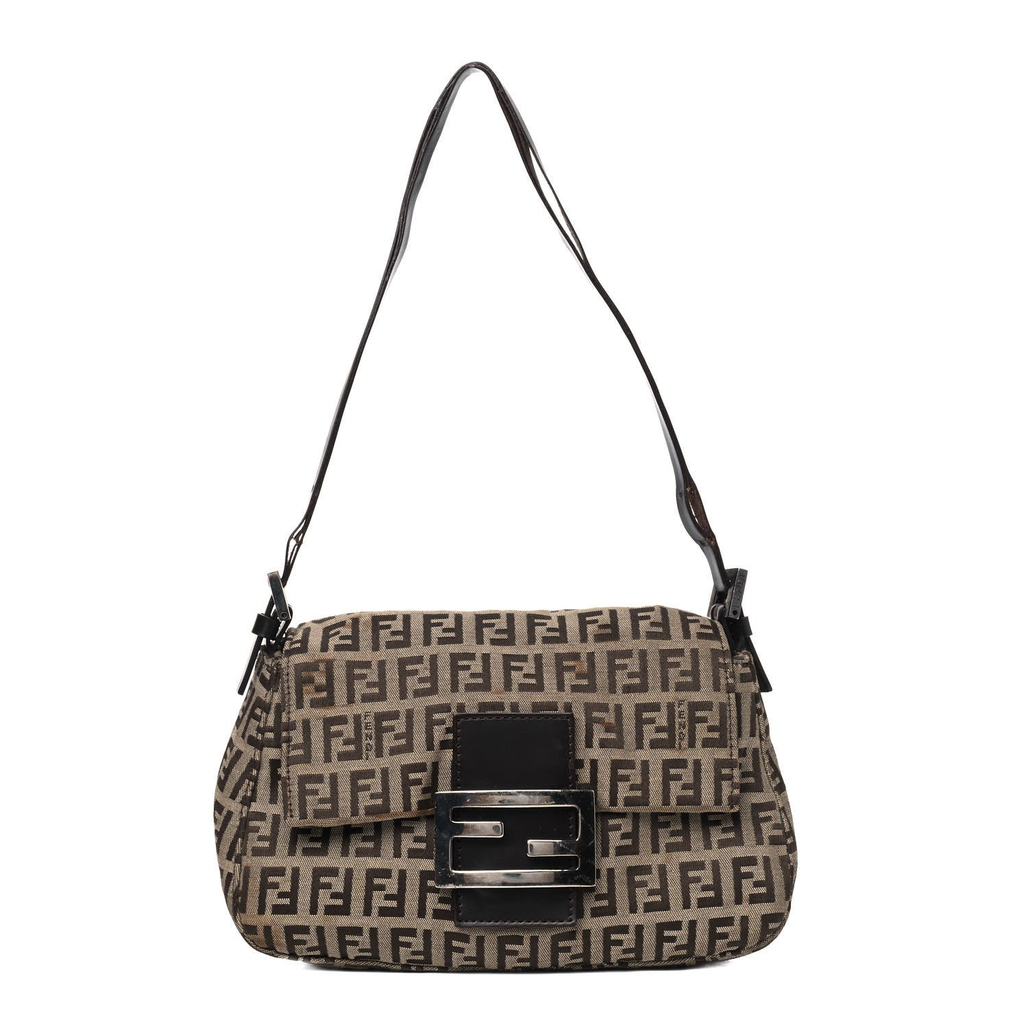 Fendi Zucchino Mini Mama Baguette Tobacco 1 of 18