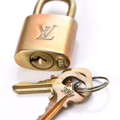 Louis Vuitton Brass Lock and Key Set #306 3 of 3